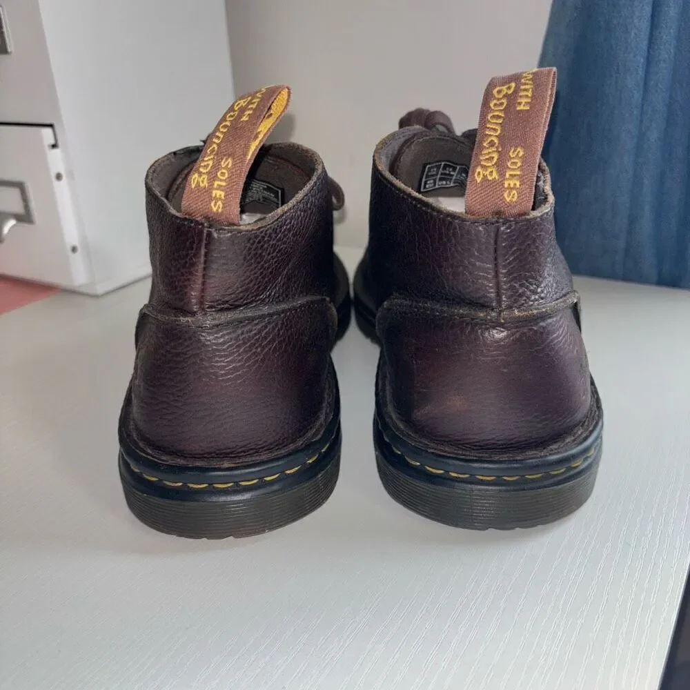 Dr martens sussex bear track slip resistant chukka boots dark drown size 12